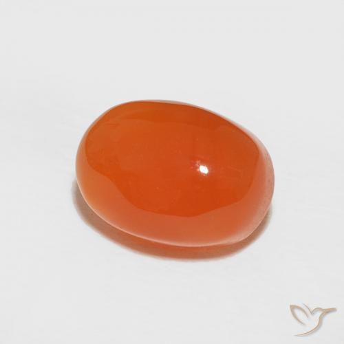 1.81克拉天然红玉髓，椭圆形，不透明