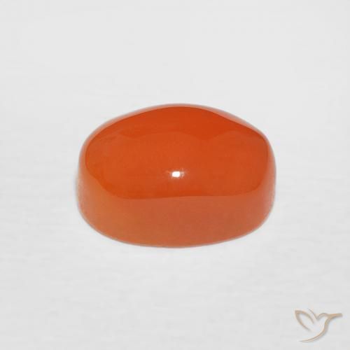 1.81克拉天然红玉髓，椭圆形，不透明