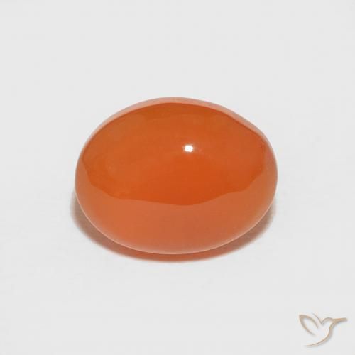 1.78ct 天然 火橙 红玉髓, 椭圆形, 不透明