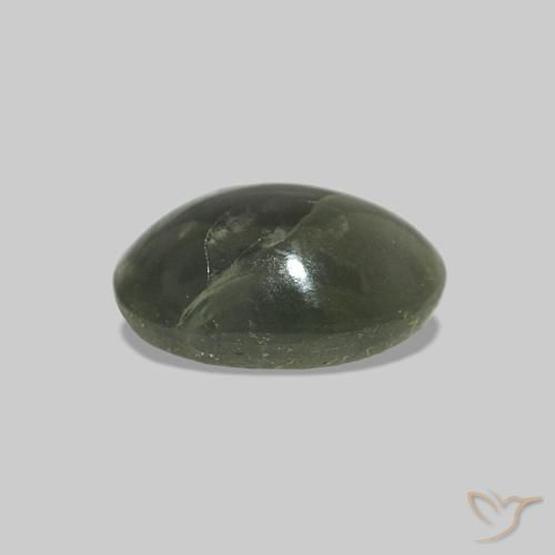 0.69克拉天然Cat's Eye Alexandrite，椭圆形，不透明