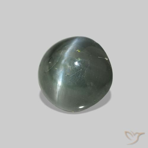 0.53克拉天然Cat's Eye Alexandrite，圆形的，不透明