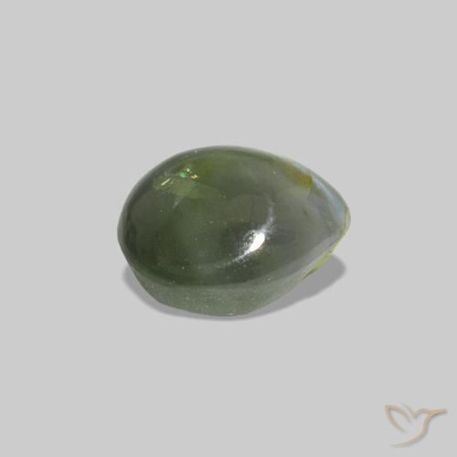 0.53克拉天然Cat's Eye Alexandrite，椭圆形，不透明