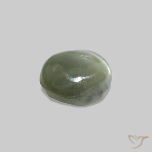 0.60克拉天然Cat's Eye Alexandrite，椭圆形，不透明