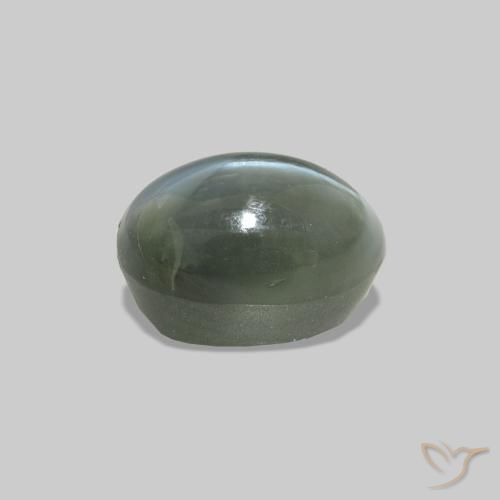 0.74克拉天然Cat's Eye Alexandrite，椭圆形，不透明