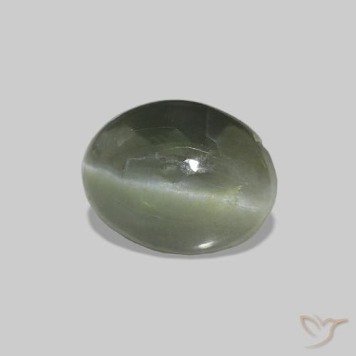 0.62克拉天然Cat's Eye Alexandrite，椭圆形，不透明