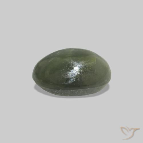 0.62克拉天然Cat's Eye Alexandrite，椭圆形，不透明