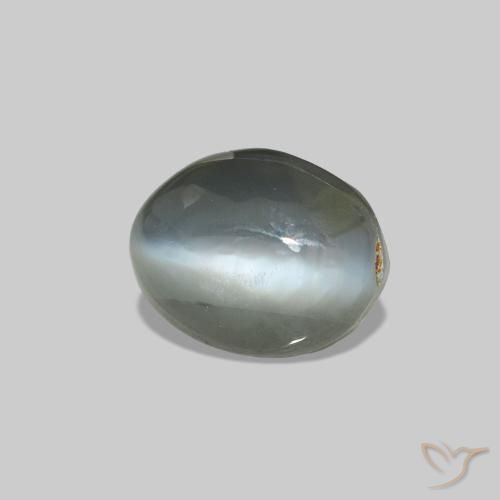 0.64克拉天然Cat's Eye Alexandrite，椭圆形，不透明
