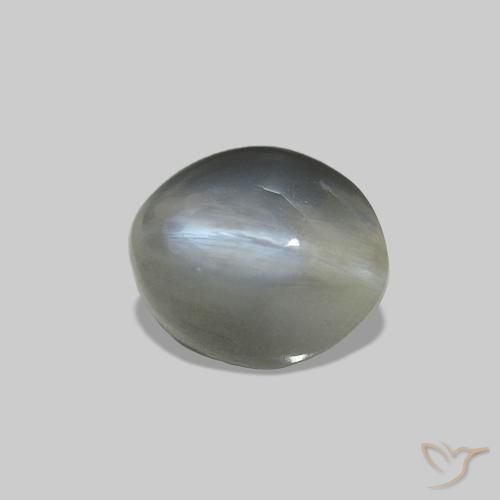 0.72克拉天然Cat's Eye Alexandrite，椭圆形，不透明