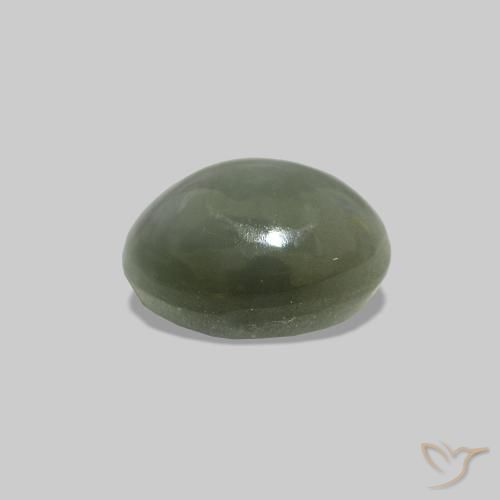0.56克拉天然Cat's Eye Alexandrite，椭圆形，不透明