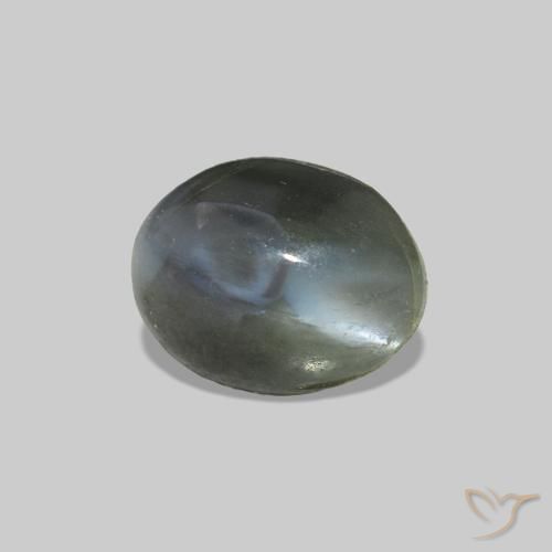 1.00克拉天然Cat's Eye Alexandrite，椭圆形，不透明