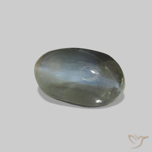 1.25克拉天然Cat's Eye Alexandrite，椭圆形，不透明