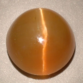 3.62克拉天然黄色Cat's Eye Apatite，透明，8.80毫米，透明/半透明