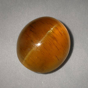 5.05克拉天然黄色Cat's Eye Apatite，透明，10.4×9毫米，透明/半透明