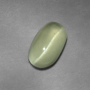 1.64克拉天然绿色Cat's Eye Apatite，透明，9.3×5.5毫米，透明/半透明