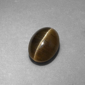 3.29克拉天然猫眼磷灰石，椭圆形切割，半透明