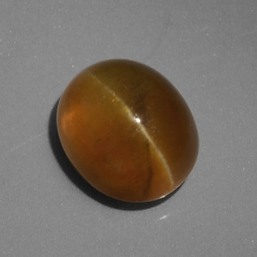 4.62克拉天然猫眼磷灰石，椭圆形切割，半透明