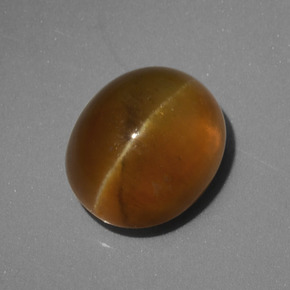 4.62克拉天然猫眼磷灰石，椭圆形切割，半透明