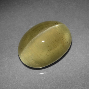 4.26克拉天然猫眼磷灰石，椭圆形切割，半透明