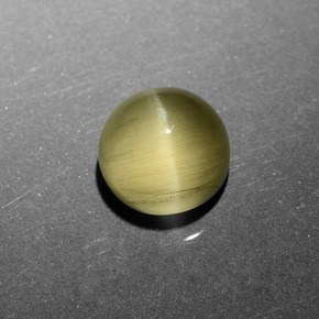 6.11克拉天然猫眼磷灰石，圆形切割，半透明