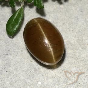 2.64克拉天然猫眼磷灰石，椭圆形切割，半透明