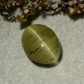 2.65克拉天然猫眼磷灰石，椭圆形切割，半透明