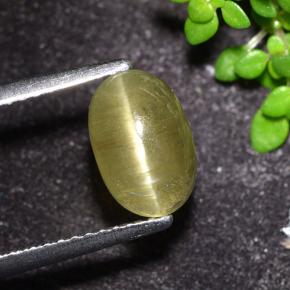 2.32克拉天然猫眼磷灰石，椭圆形切割，半透明