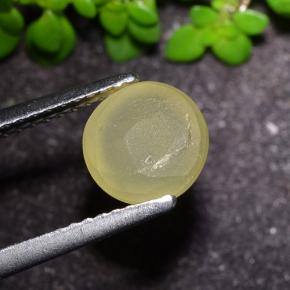 2.17克拉天然猫眼磷灰石，圆形切割，半透明