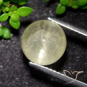 3.48克拉天然猫眼磷灰石，圆形的，透明