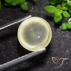 3.48克拉天然猫眼磷灰石，圆形的，透明