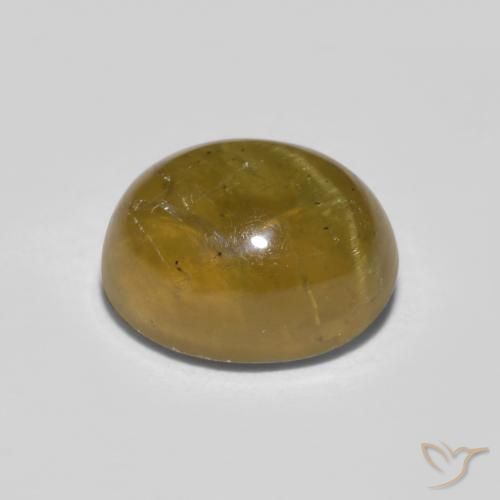 1.76克拉天然猫眼磷灰石，椭圆形，半透明