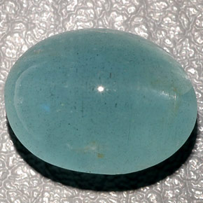 11.04克拉天然绿色Cat's Eye Aquamarine，透明，14.1×10.5毫米，透明/半透明
