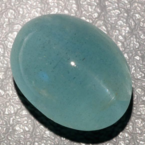 11.04克拉天然绿色Cat's Eye Aquamarine，透明，14.1×10.5毫米，透明/半透明