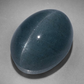 17.47克拉天然绿色Cat's Eye Aquamarine，椭圆形切割，15.9×12.3毫米，半透明