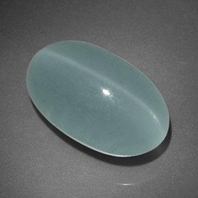 17.96克拉天然绿松石Cat's Eye Aquamarine，透明，18.8×11.6毫米，透明/半透明