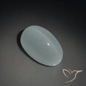 14.43克拉天然猫眼海蓝宝石，椭圆形，透明
