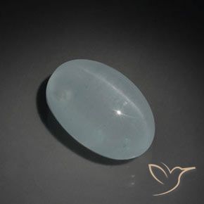 12.94克拉天然猫眼海蓝宝石，椭圆形，透明