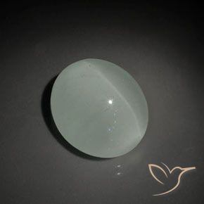 13.10克拉天然猫眼海蓝宝石，椭圆形，透明