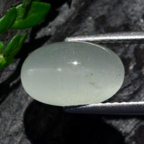 3.12克拉天然猫眼海蓝宝石，椭圆形切割，半透明