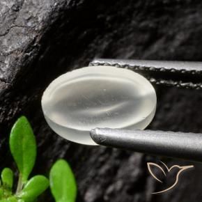 1.94克拉天然猫眼月光石，椭圆形切割，透明