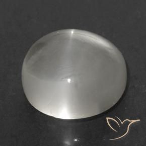 1.28克拉天然猫眼月光石，圆形的，透明