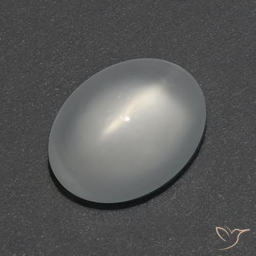 0.97克拉天然猫眼月光石，椭圆形，透明