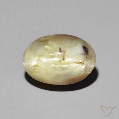 2.72ct 天然 金棕色 猫眼蛋白石, 椭圆形, 半透明