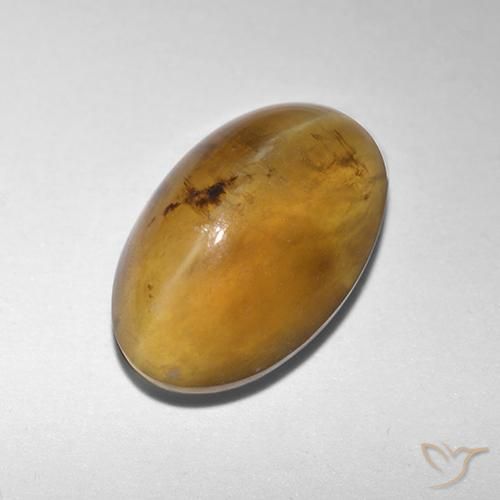 1.91ct 天然 金棕色 猫眼蛋白石, 椭圆形, 半透明