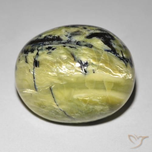 24.01ct 天然 大地绿 猫眼蛋白石, 椭圆形, 不透明