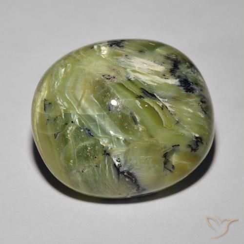 17.19ct 天然 中绿色 猫眼蛋白石, 椭圆形, 不透明