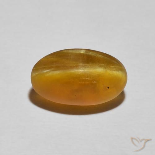 3.26ct 天然 金棕色 猫眼蛋白石, 椭圆形, 不透明