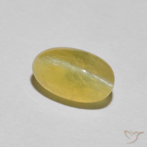 2.76ct 天然 皇家黄 猫眼蛋白石, 椭圆形, 半透明
