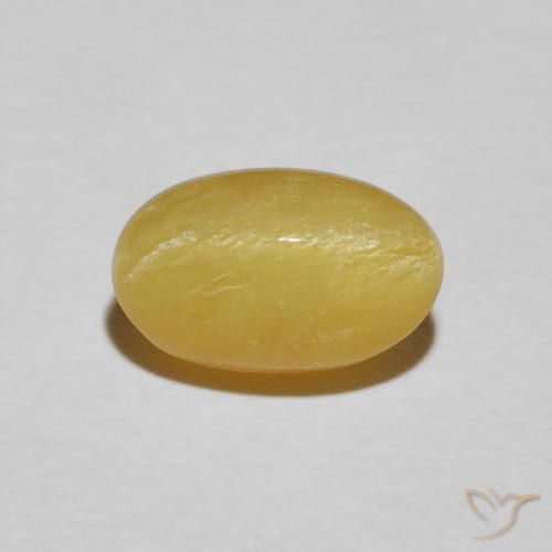 2.41ct 天然 暖黄 猫眼蛋白石, 椭圆形, 不透明