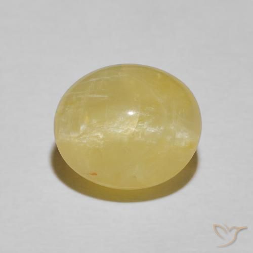 4.13ct 天然 暖黄 猫眼蛋白石, 椭圆形, 不透明