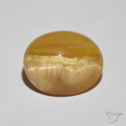 4.86ct 天然 金棕色 猫眼蛋白石, 椭圆形, 不透明